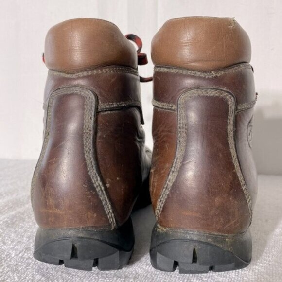 Vintage Scarpa Brown Leather Lace Up Mountaineering Hiking Ankle Boots 40 - Picture 4 of 14